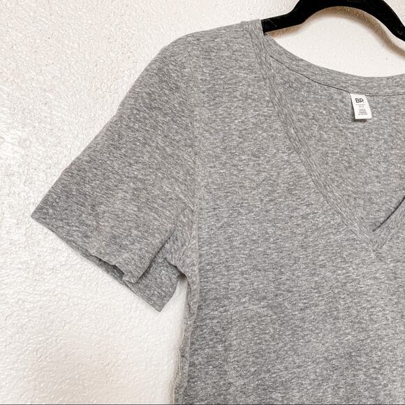 Nordstrom bp. V-Neck Short Sleeve Tee Grey Size XS - Picture 4 of 9